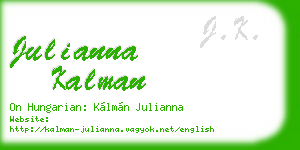 julianna kalman business card